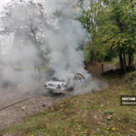 آتش سوزی خودرو در ناهار خوران گرگان