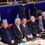 مراسم اهدای مدال روز دوم مسابقات کشتی آزاد قهرمانی کشور