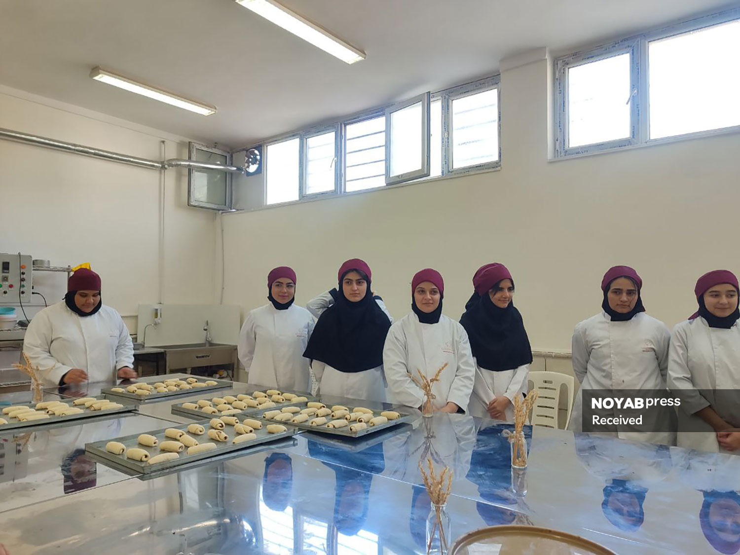 کلاس آرد و نان دبیرستان بعثت گرگان